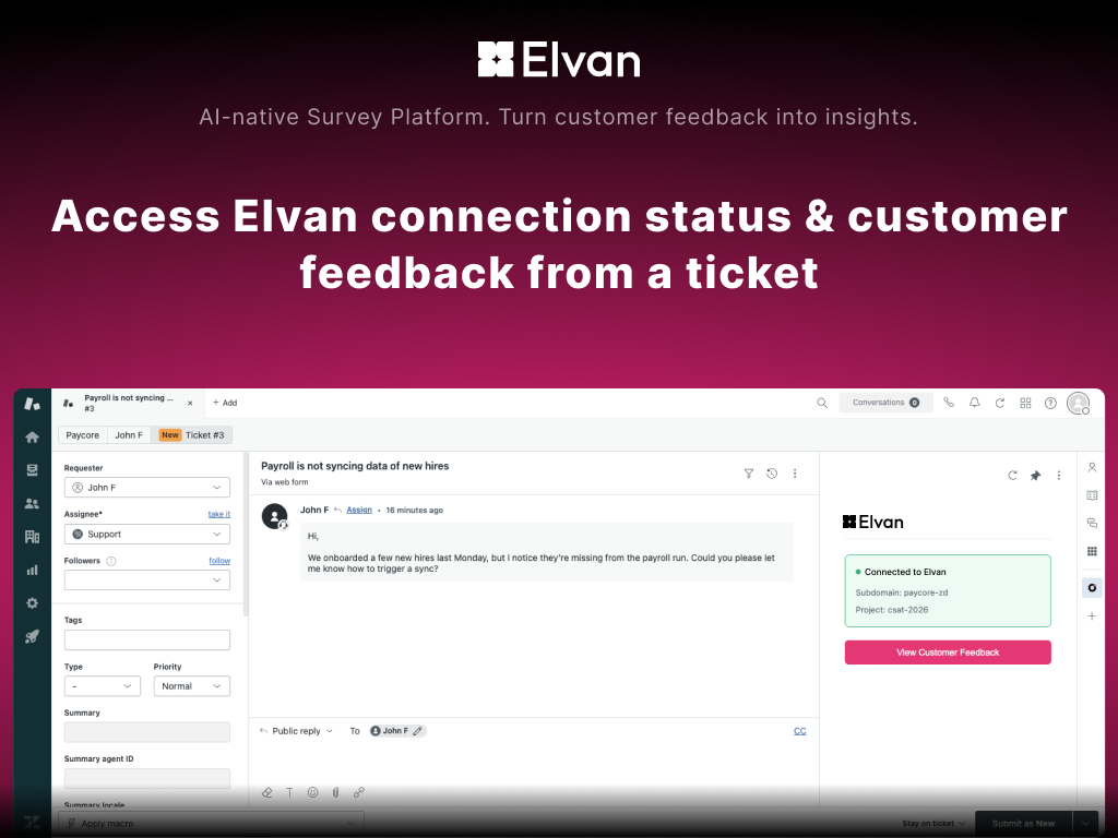Elvan - Automated CSAT Surveys thumbnail 2